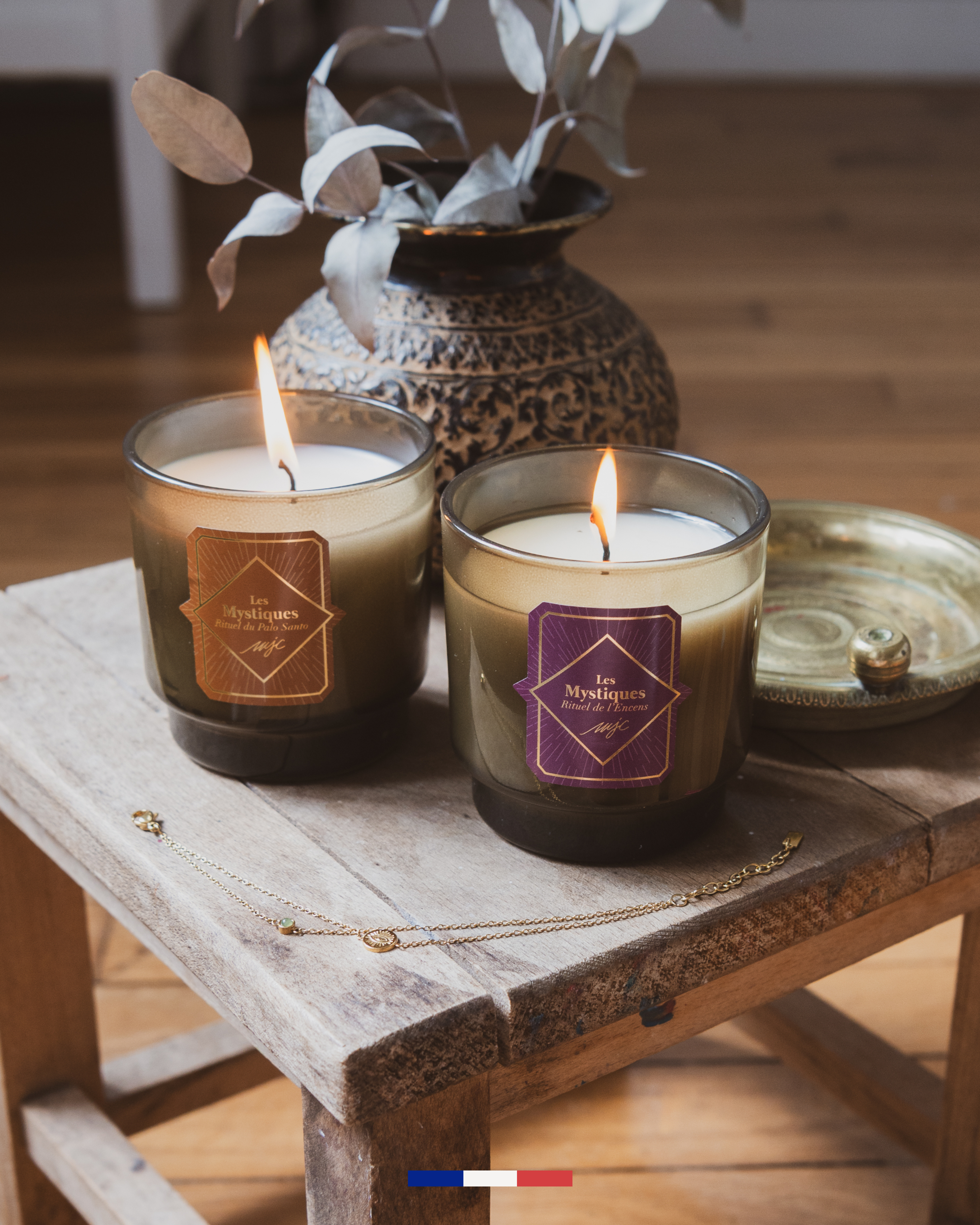 Velas con joya Las Místicas