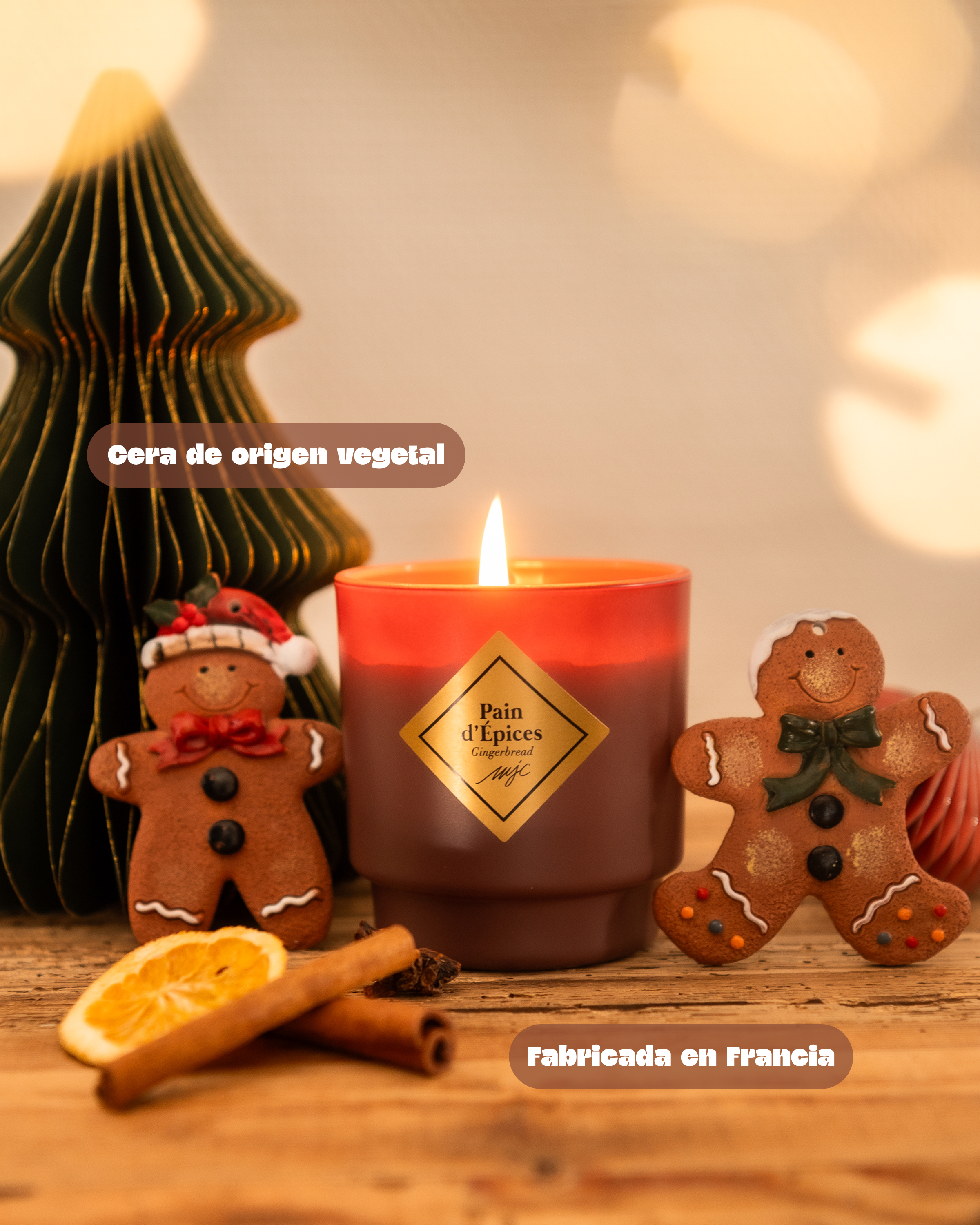 Vela con joya Pan de Especias