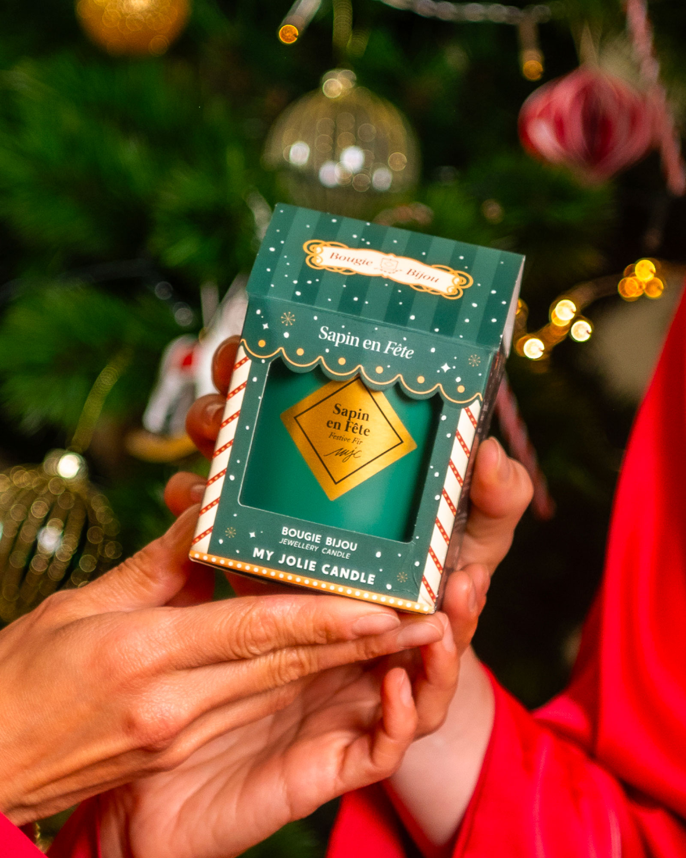 Vela con joya Árbol de Navidad