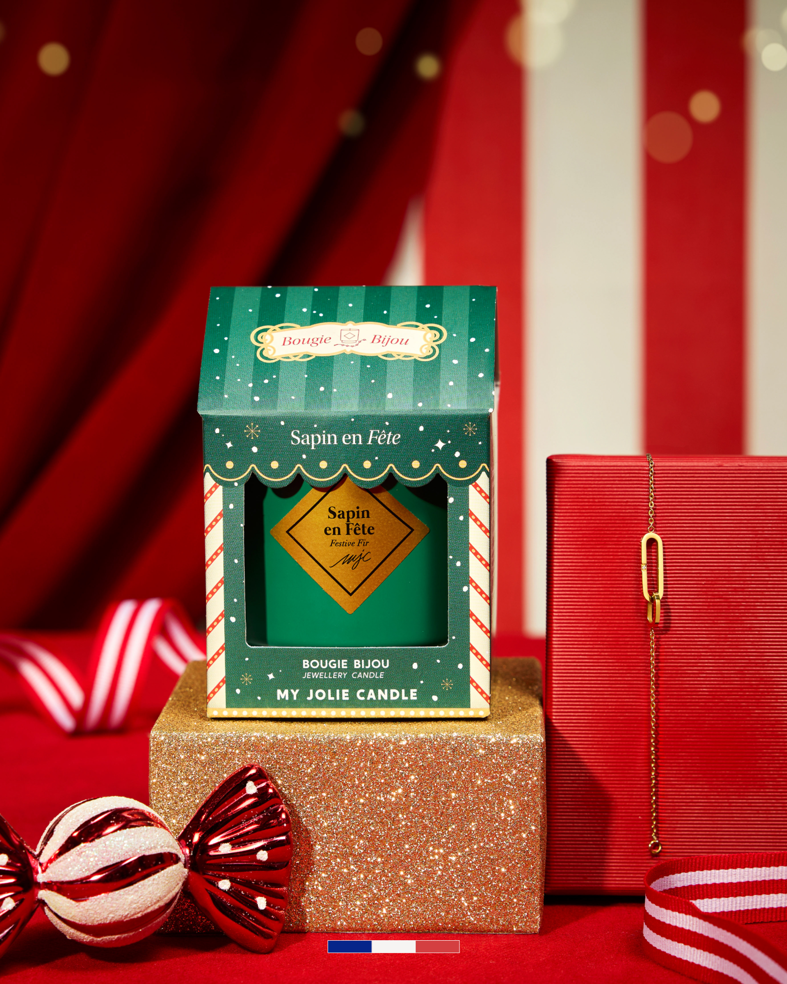 Vela con joya Árbol de Navidad