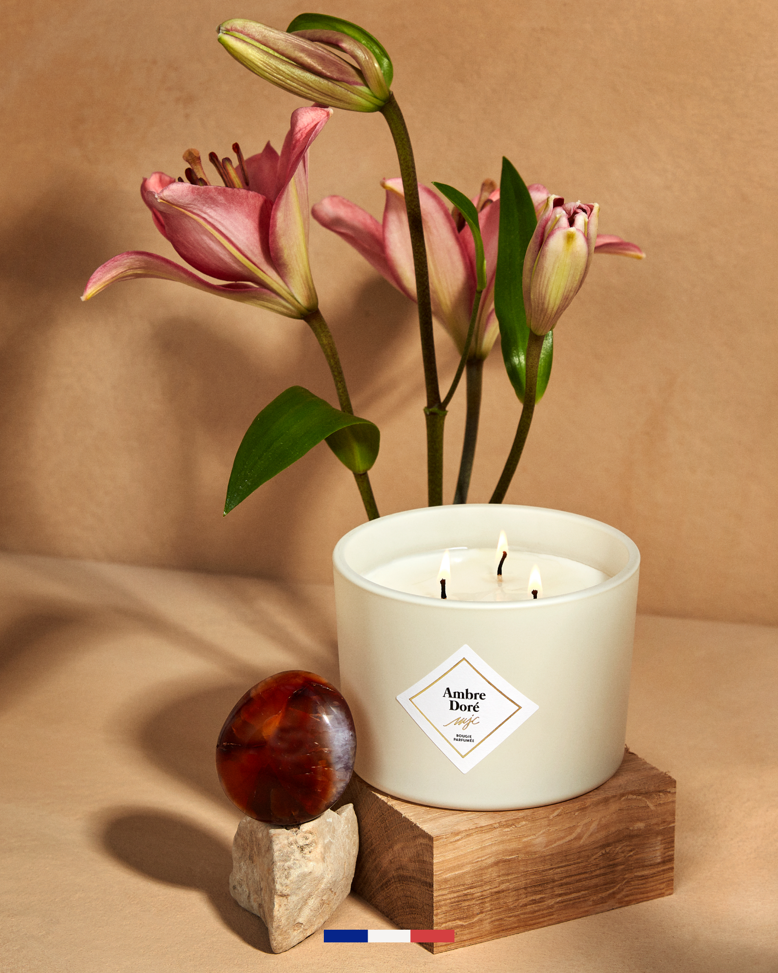 Vela grande Ámbar Dorado