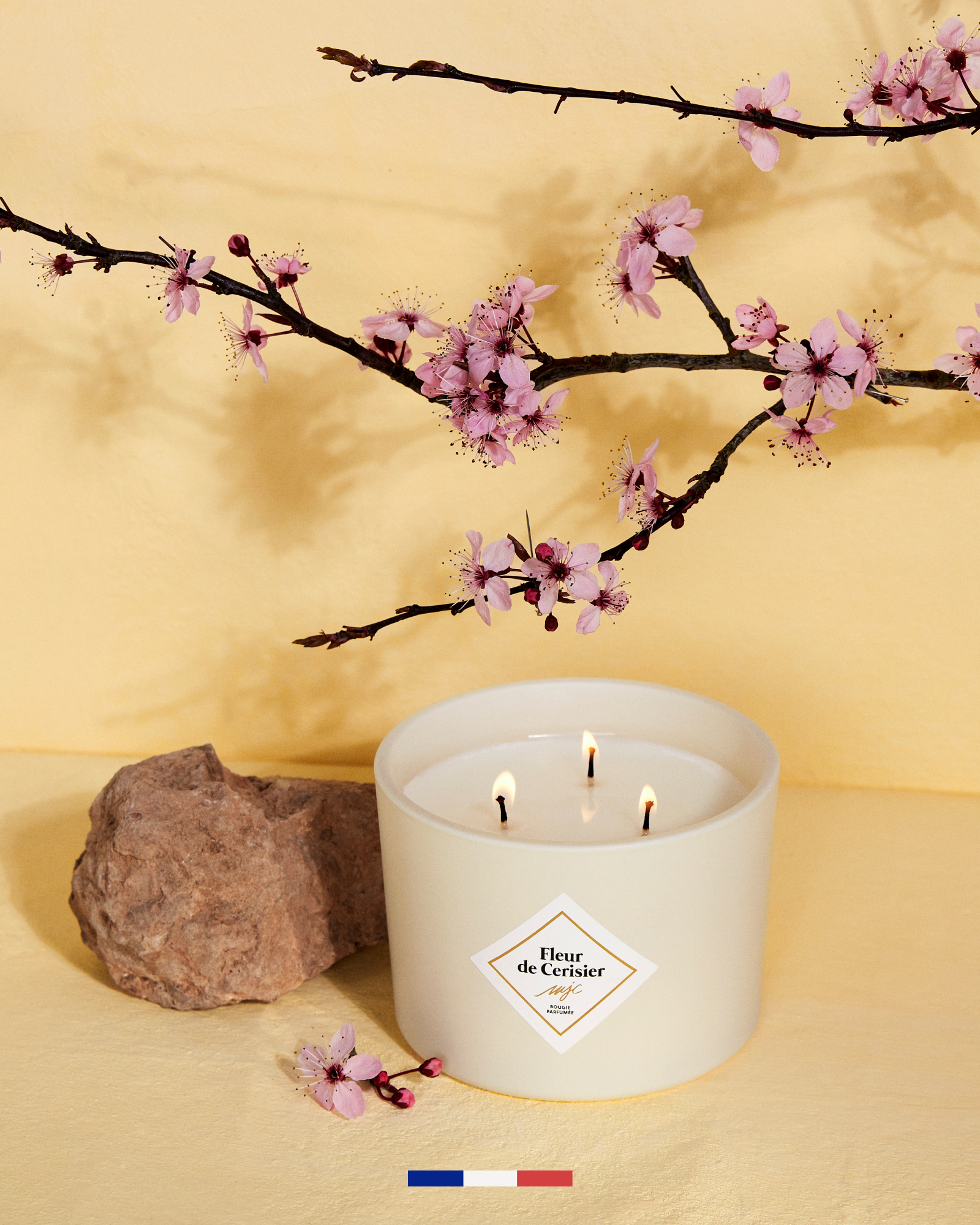 Vela grande Flor de Cerezo