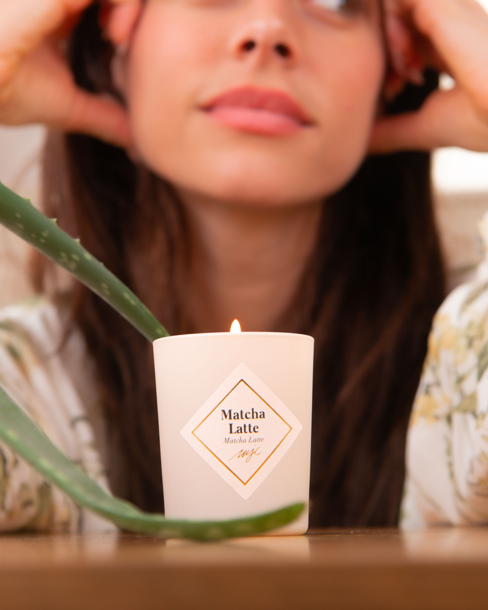 Vela pequeña Matcha Latte