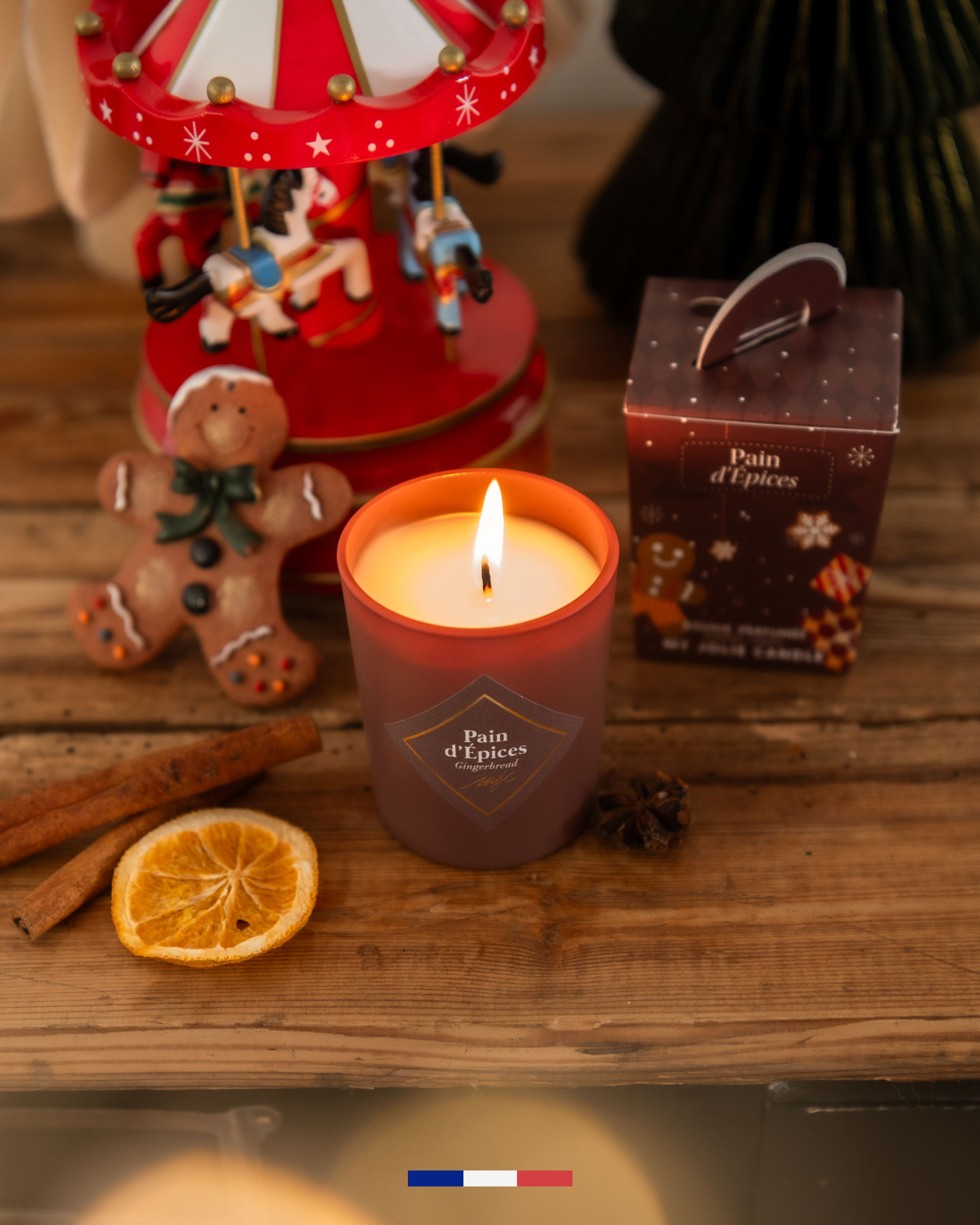 Vela pequeña de Pan de especias
