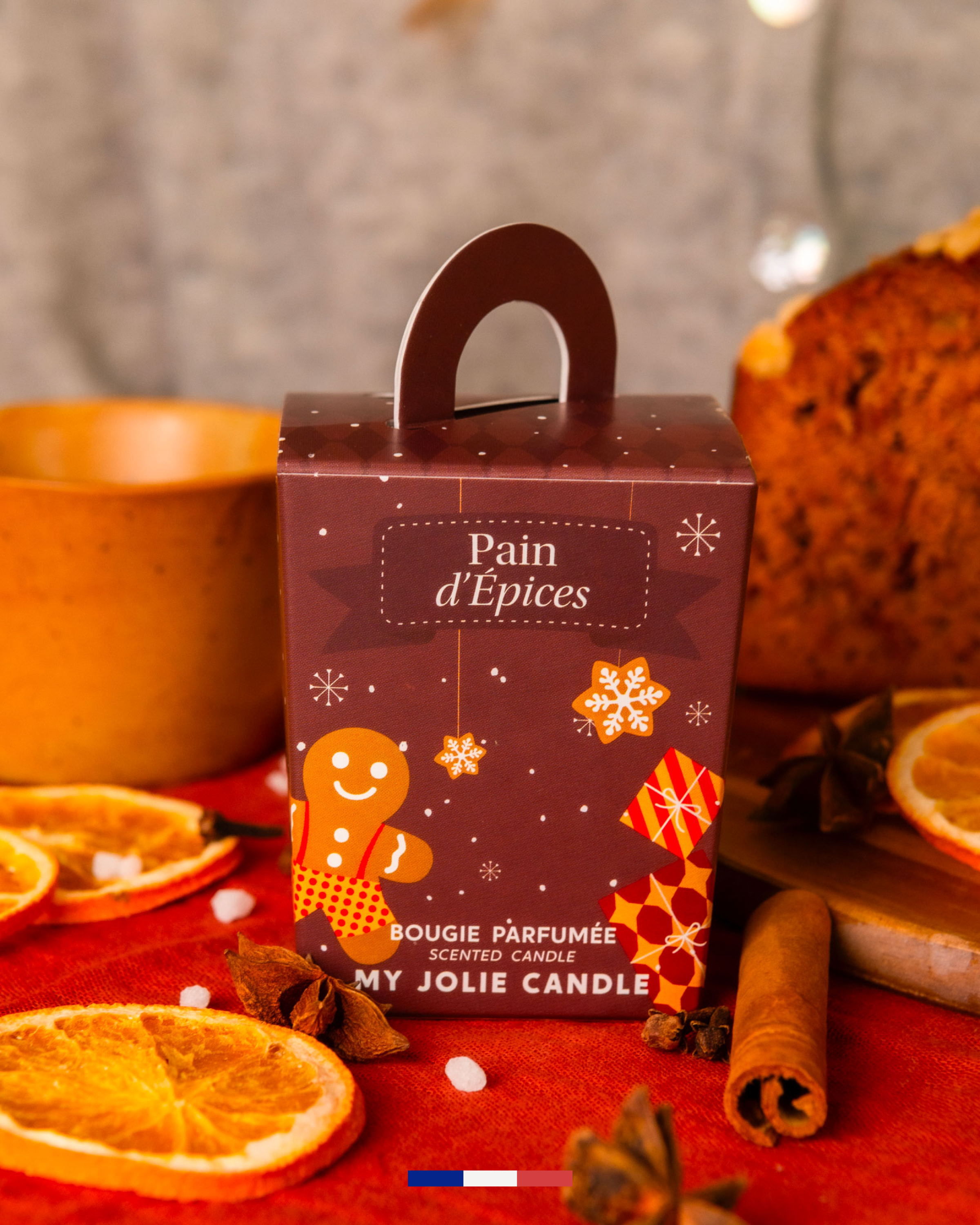 Vela pequeña de Pan de especias