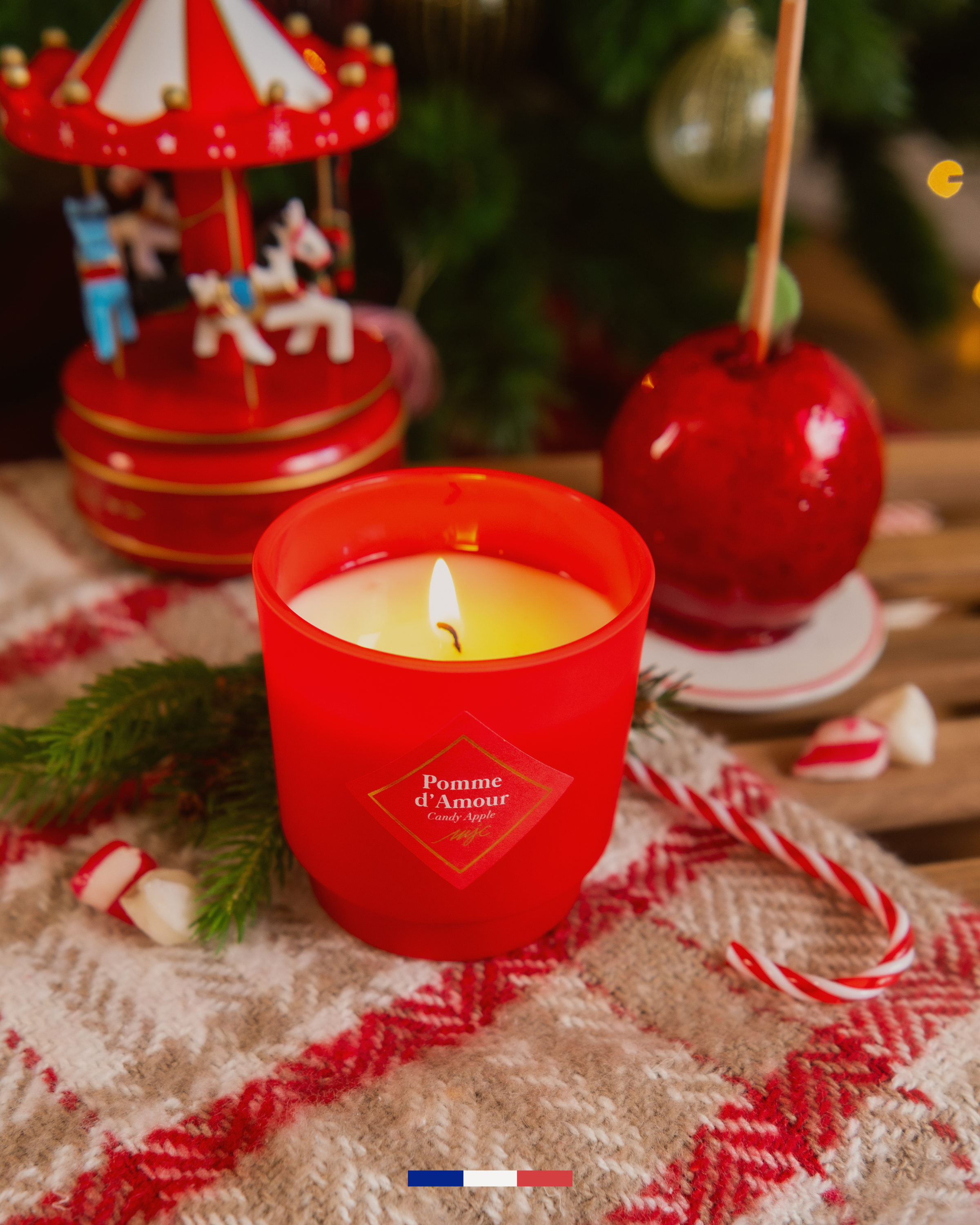 Vela de Manzana de caramelo