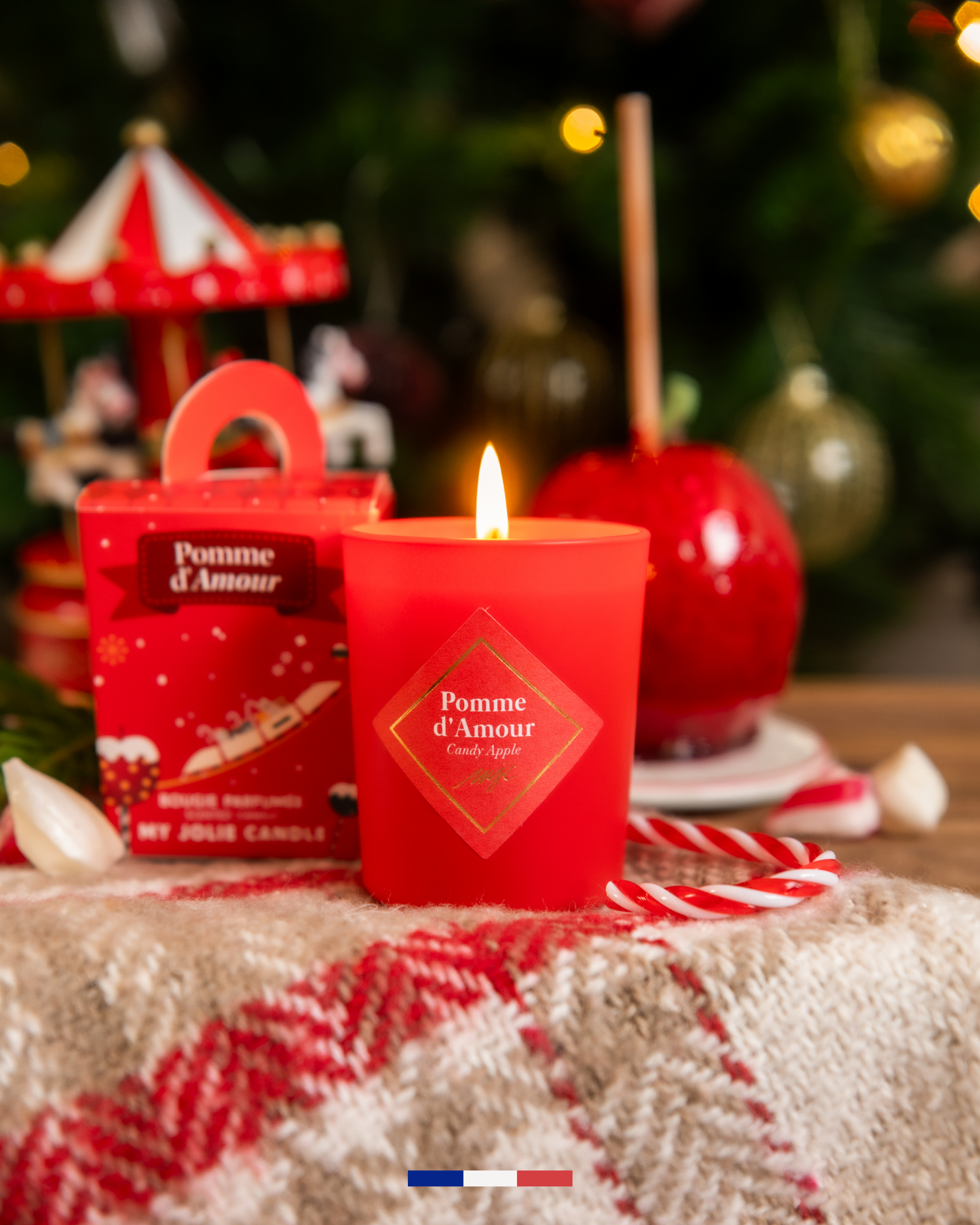 Vela pequeña de Manzana de caramelo