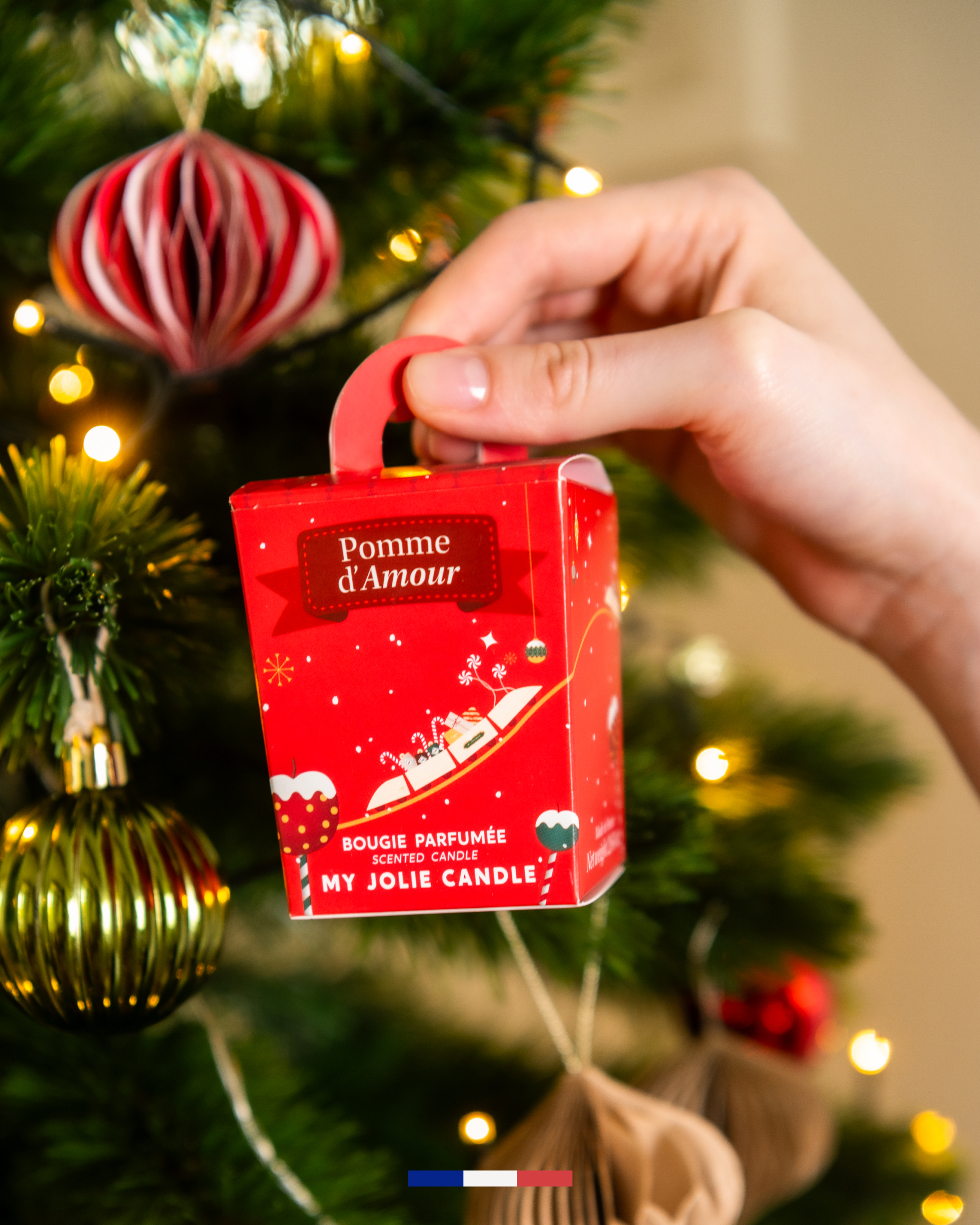 Vela pequeña de Manzana de caramelo