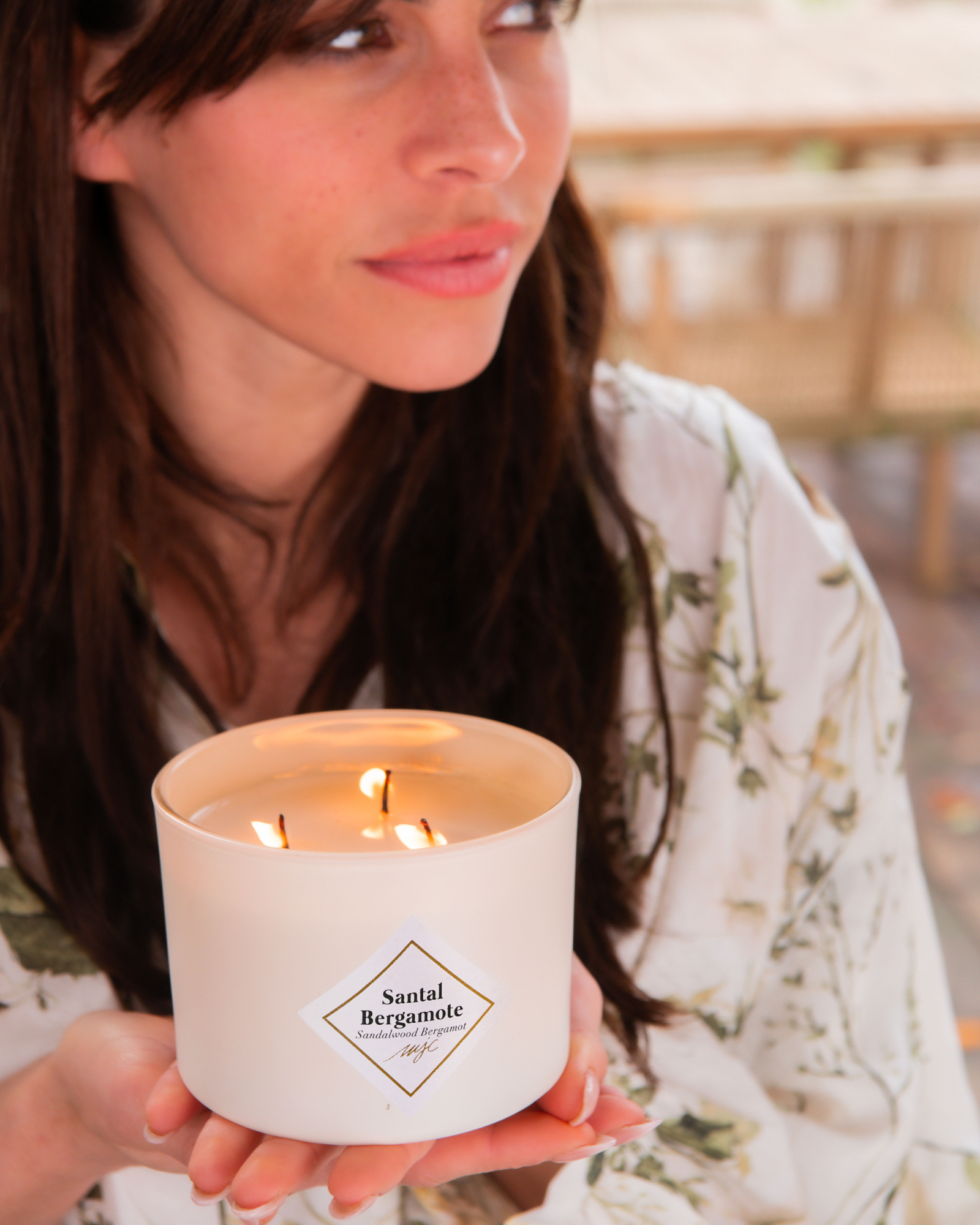 Vela grande Sándalo Bergamota