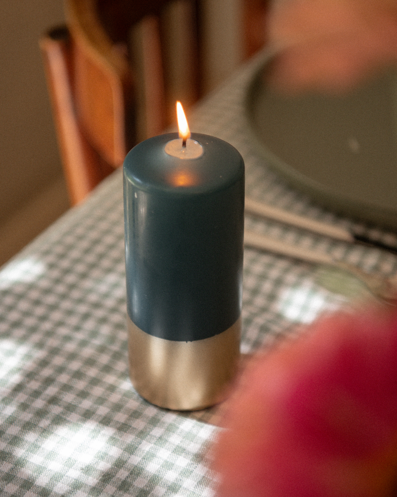 Vela Pilar - Azul Laguna y Oro