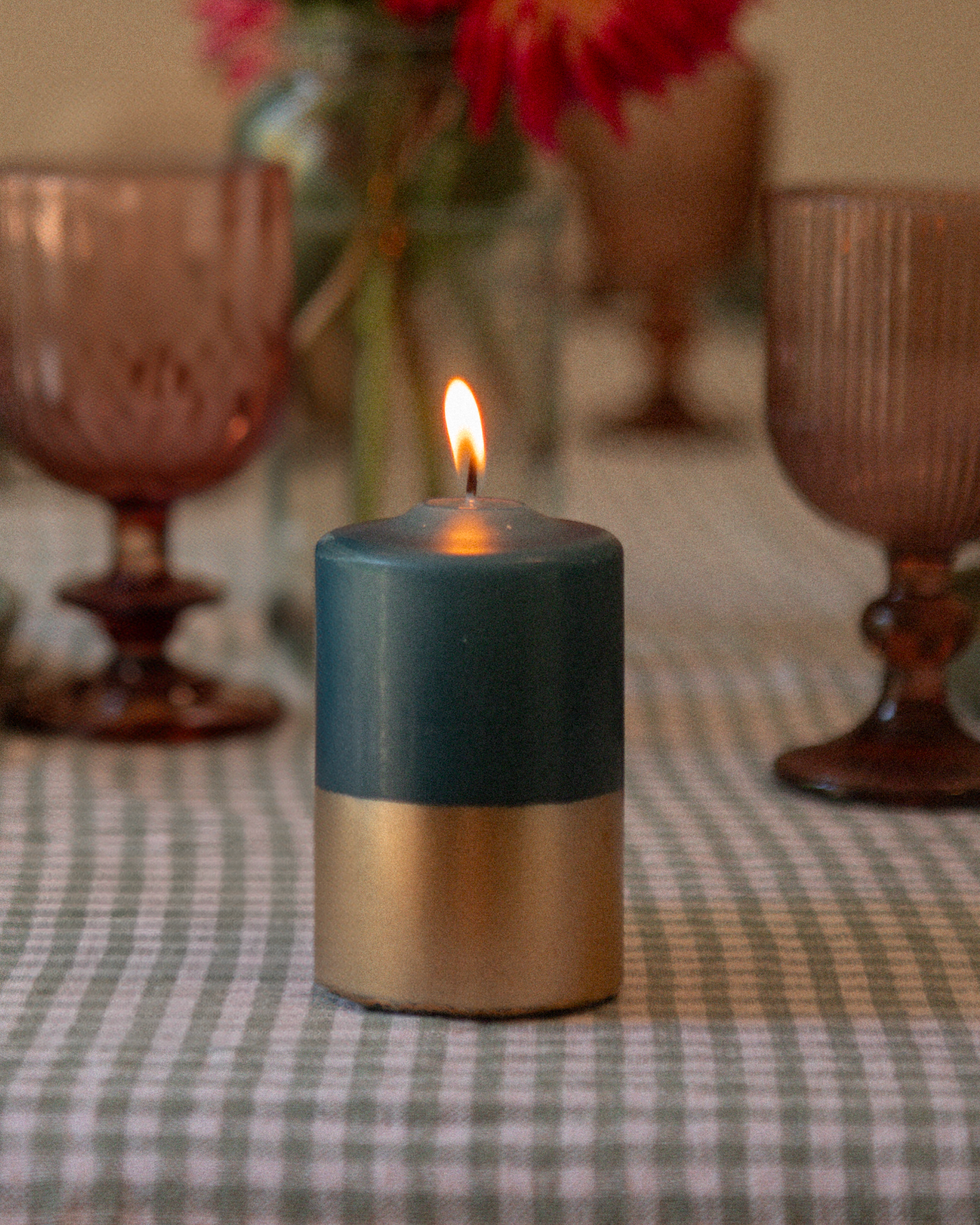 Vela Pilar - Azul Laguna y Oro