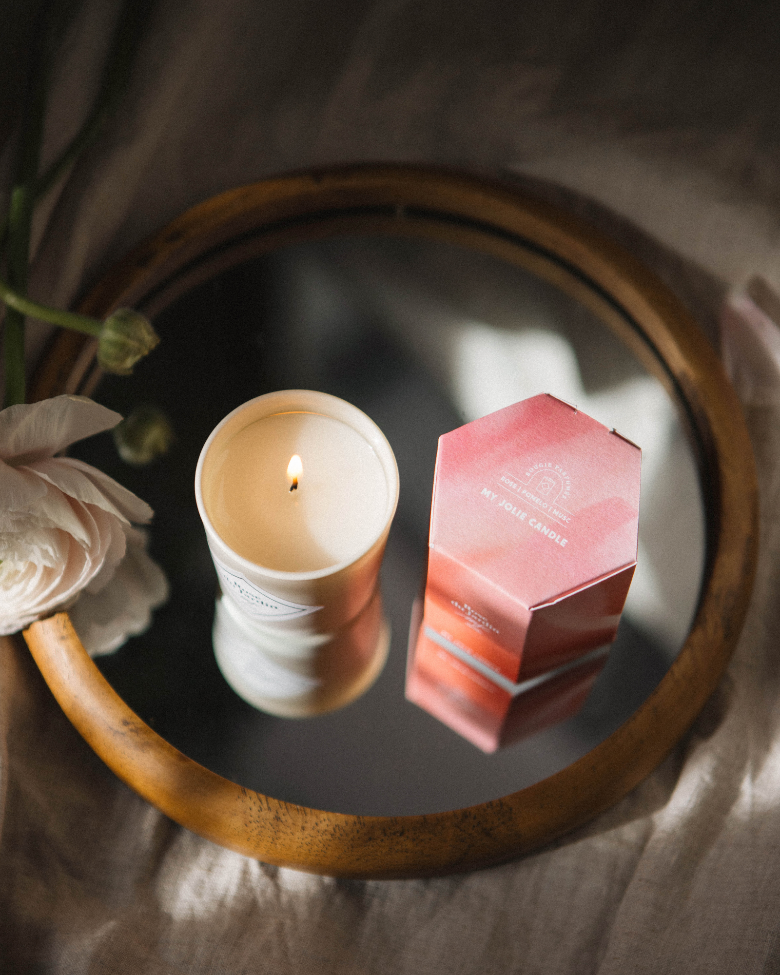 Vela pequeña Rosa del Jardín