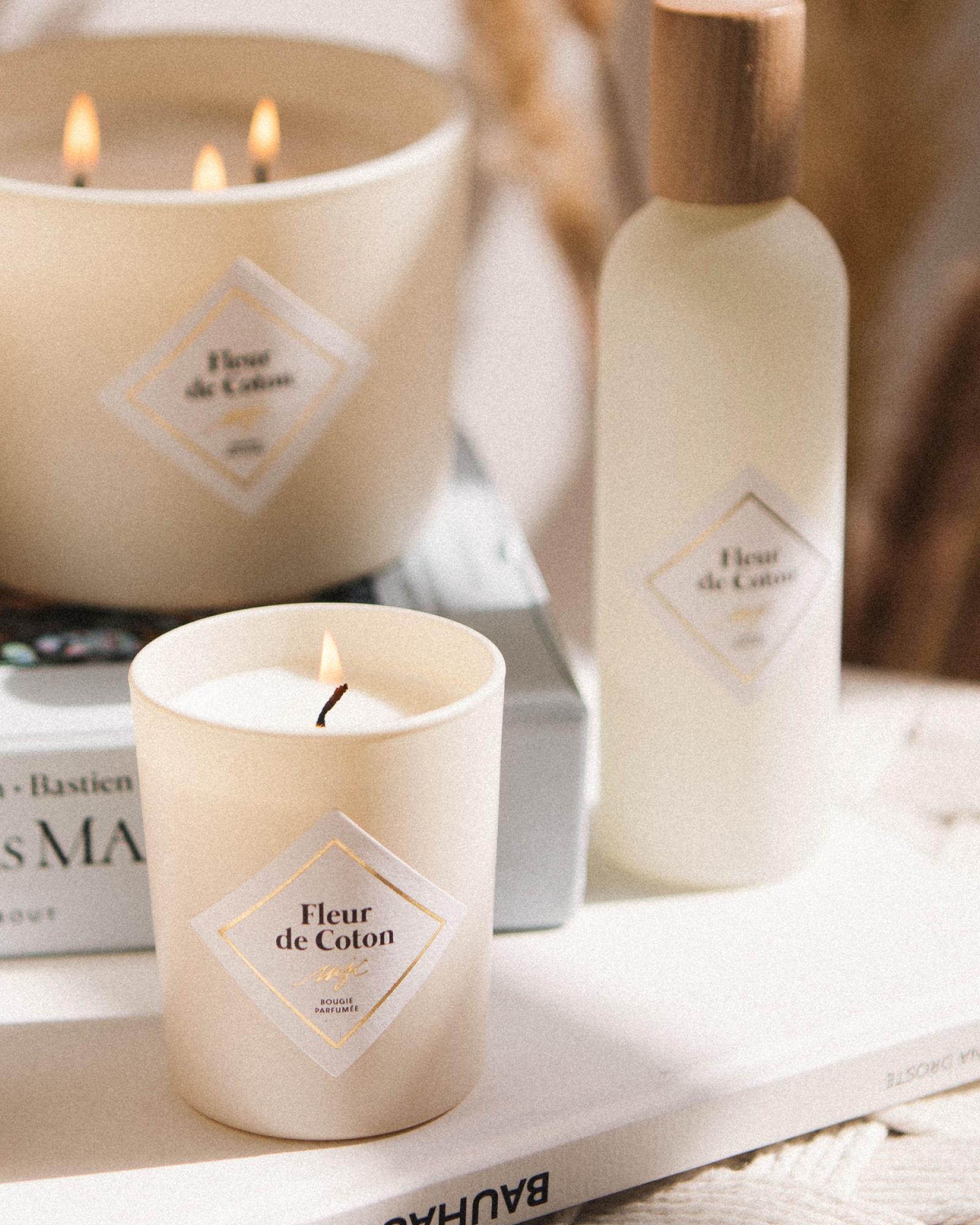 Vela pequeña Flor de Algodón