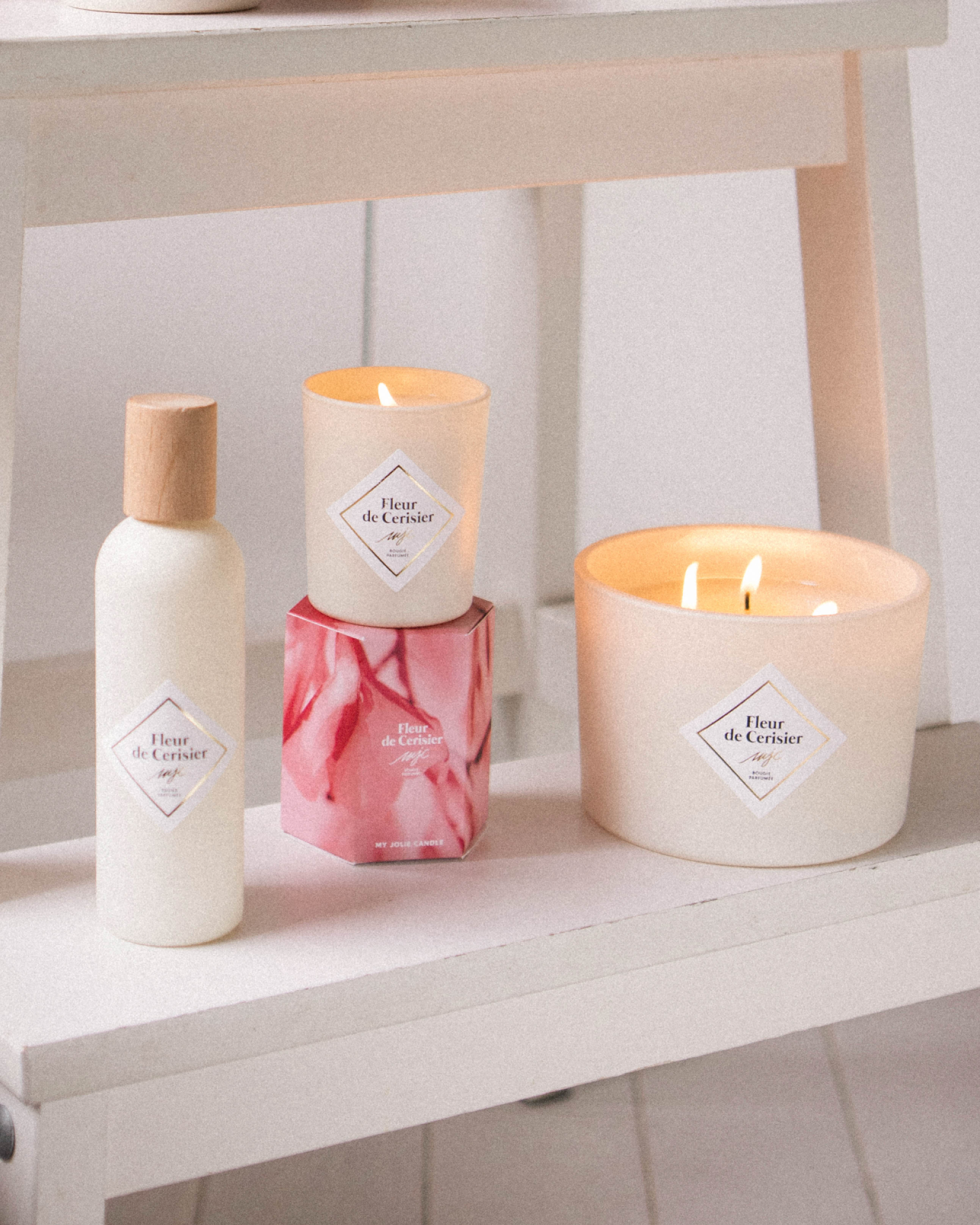 Vela grande Flor de Cerezo