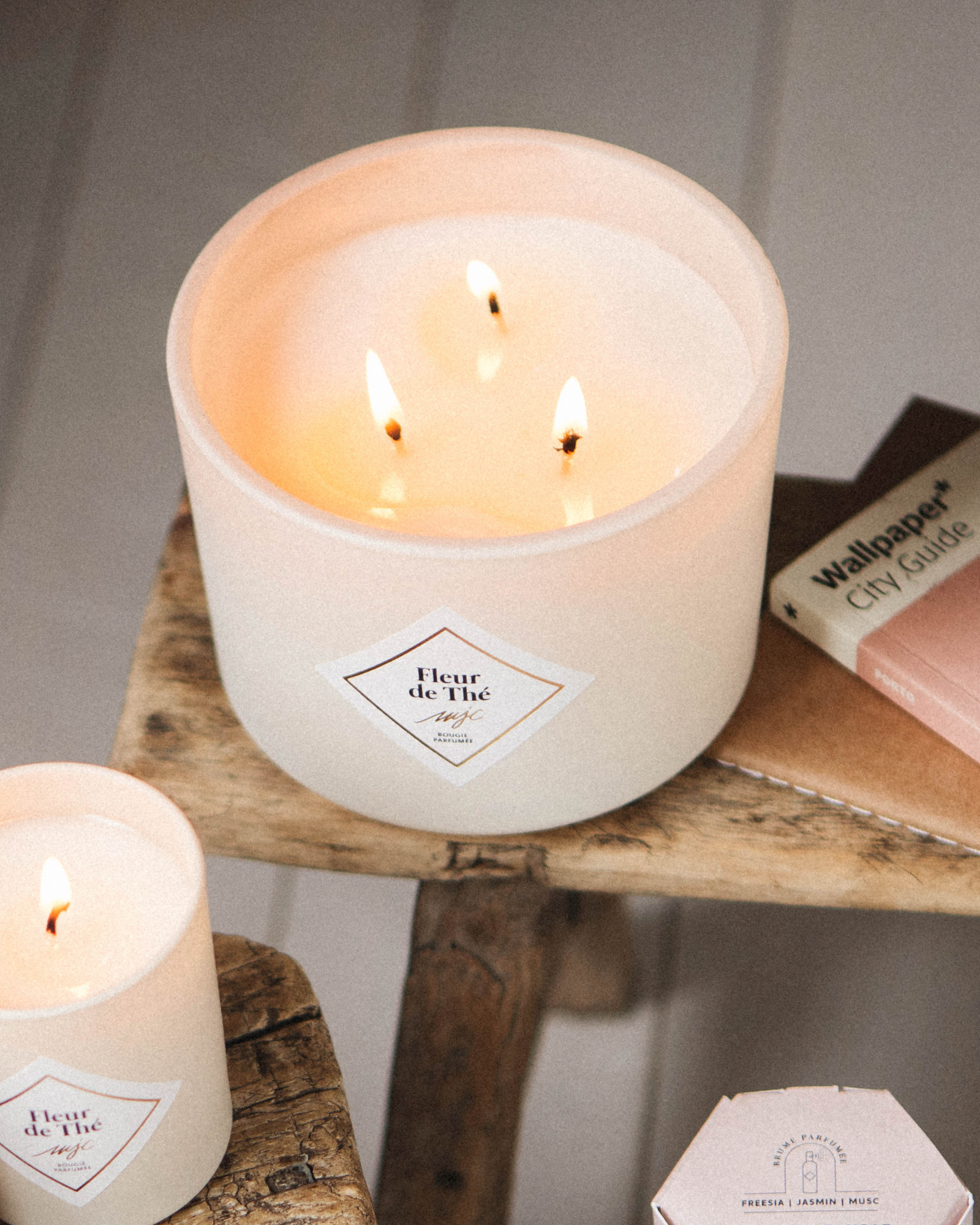 Vela grande Flor de Té