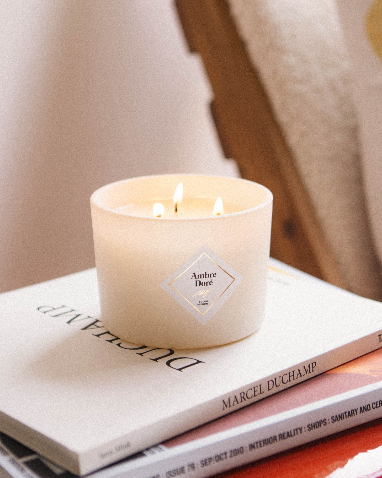 Vela grande Ámbar Dorado