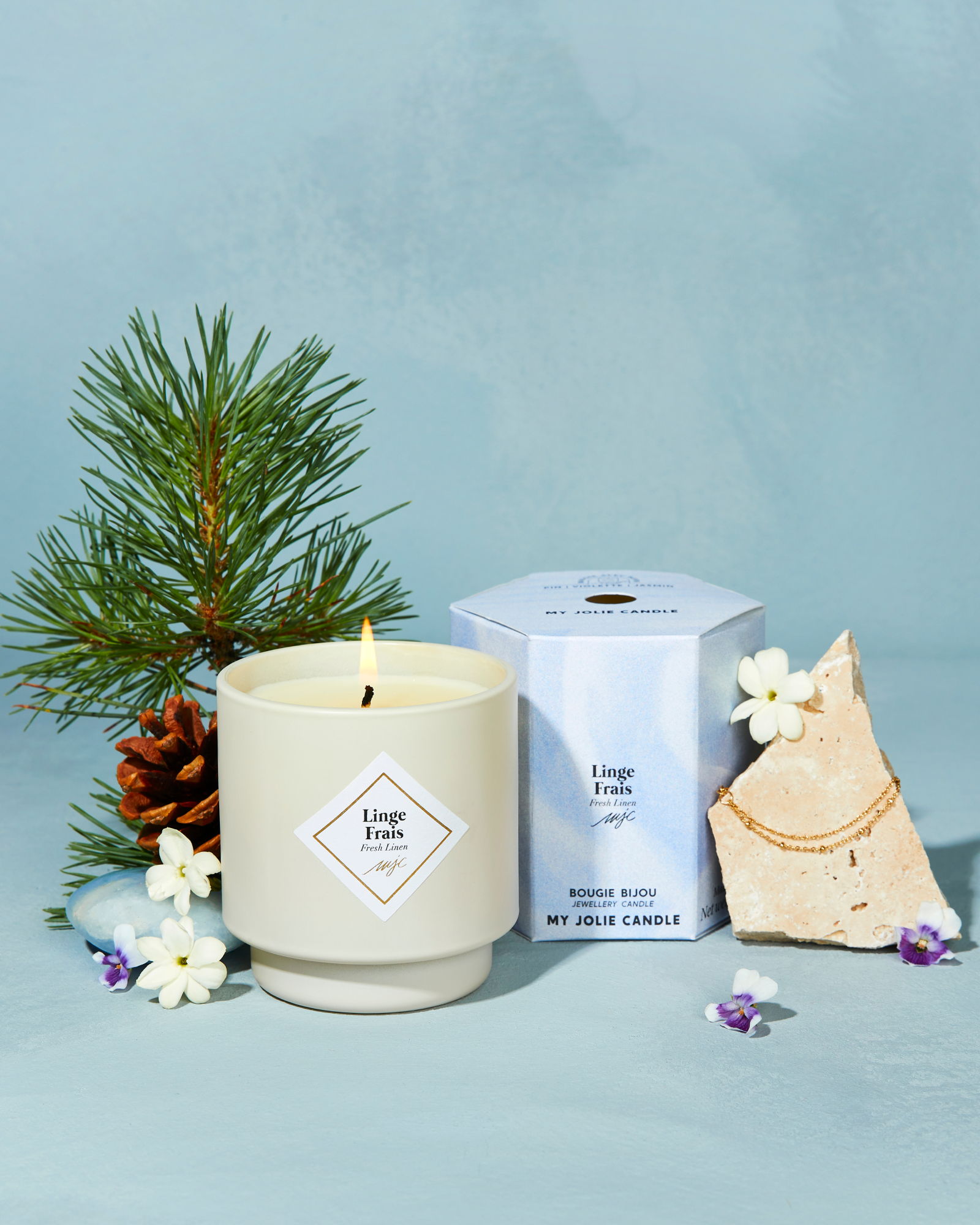 Vela con joya Ropa Fresca