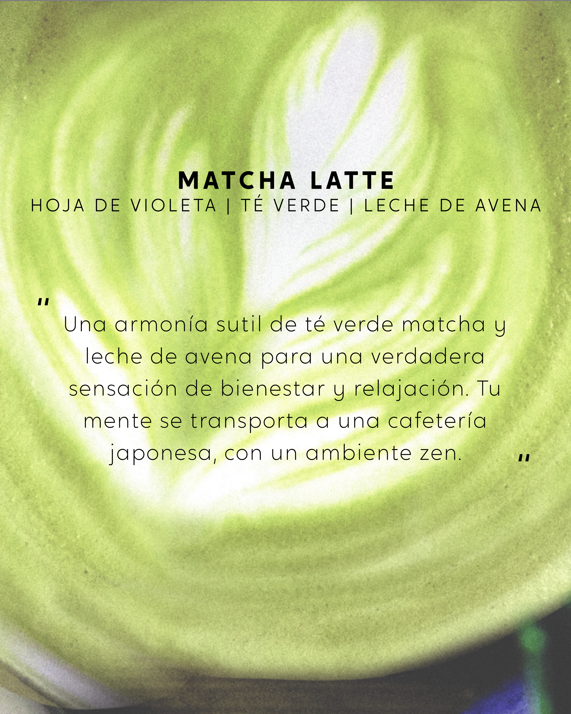 Vela grande Matcha Latte