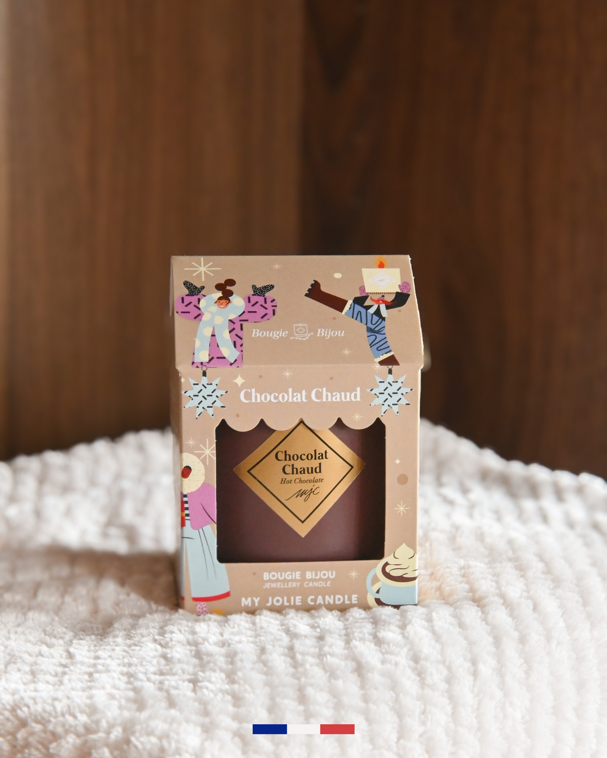 Vela con joya Chocolate Caliente