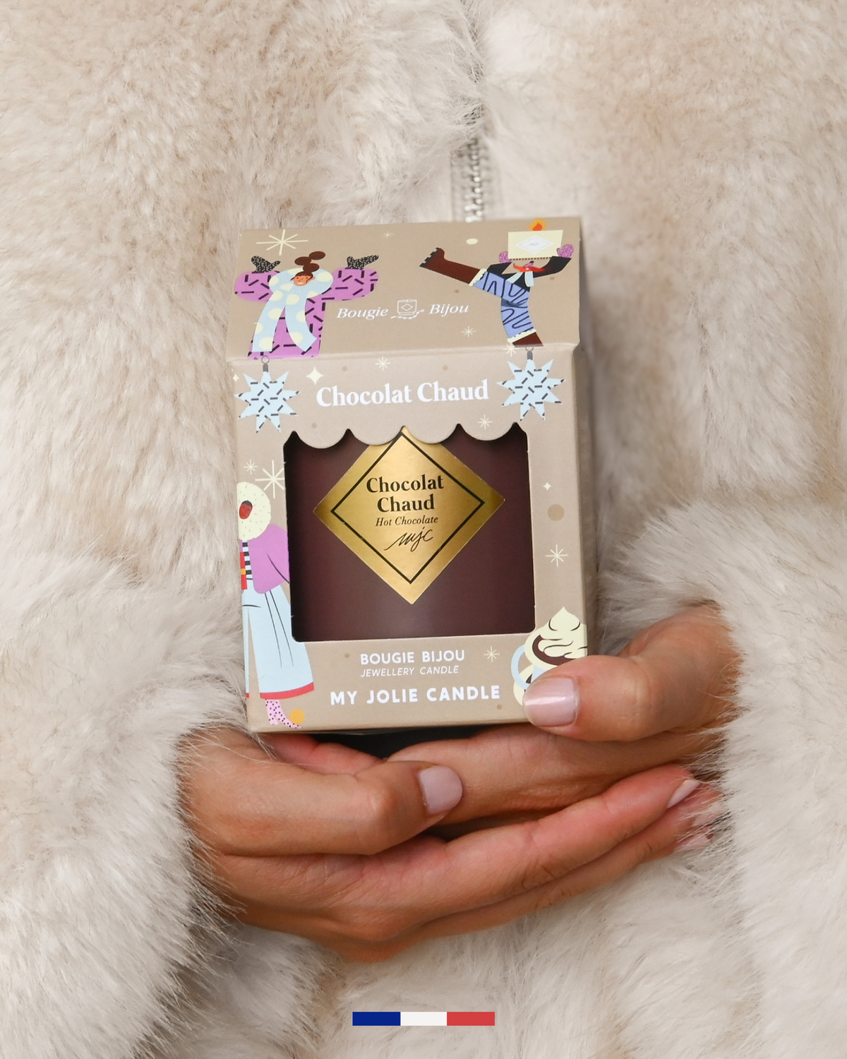 Vela con joya Chocolate Caliente