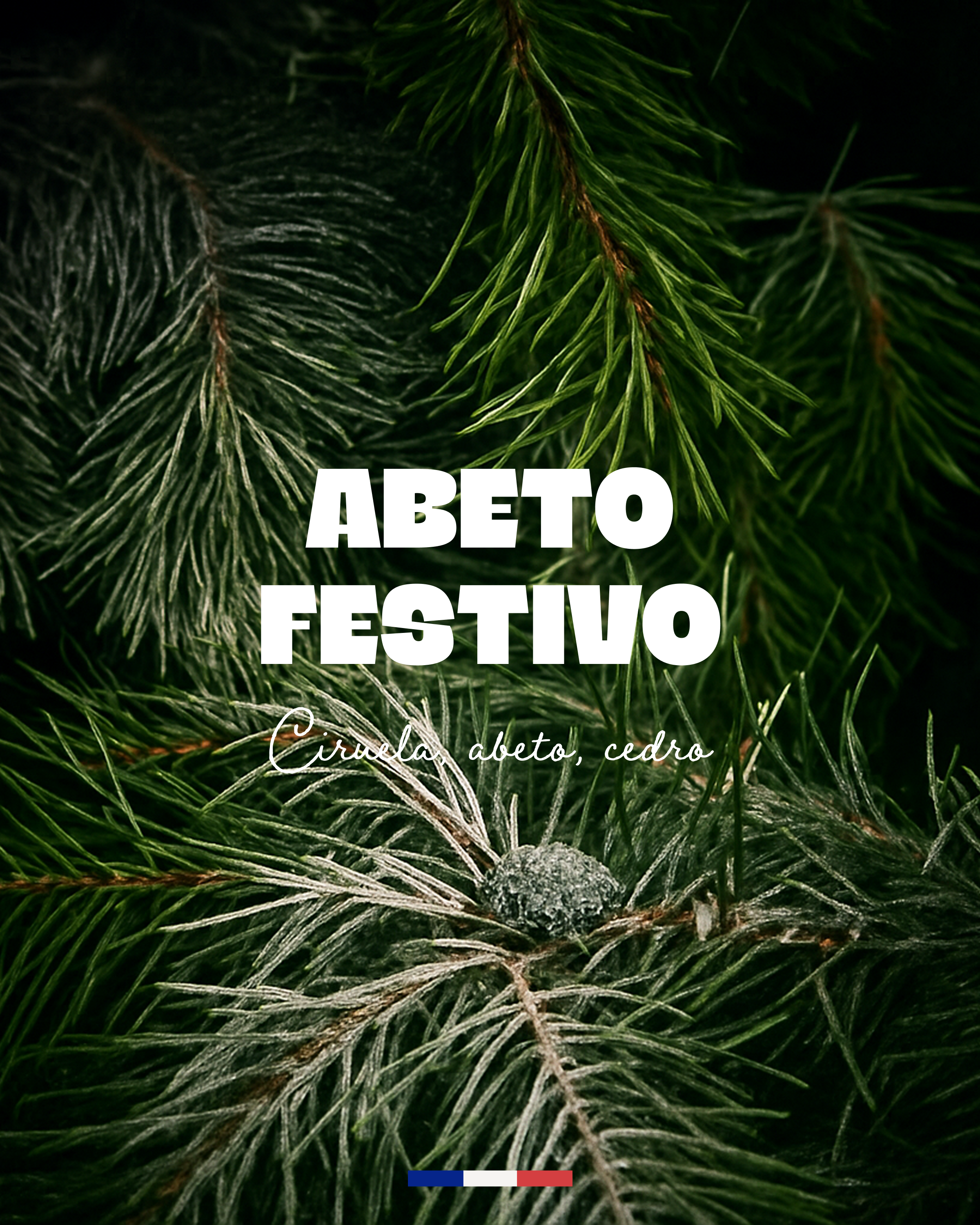 Vela con joya Abeto Festivo