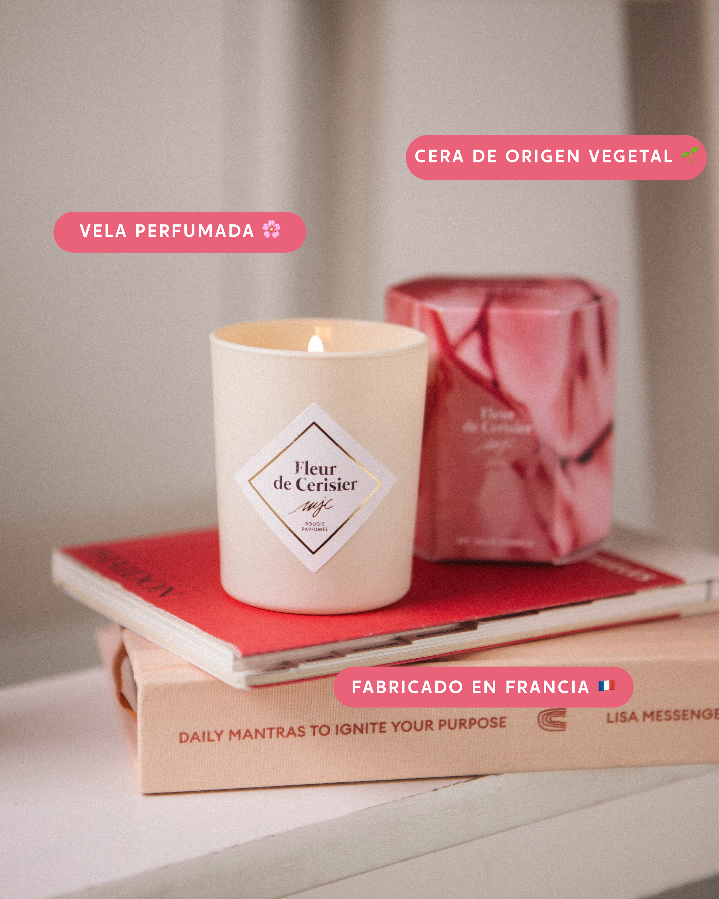 Vela pequeña Flor de Cerezo