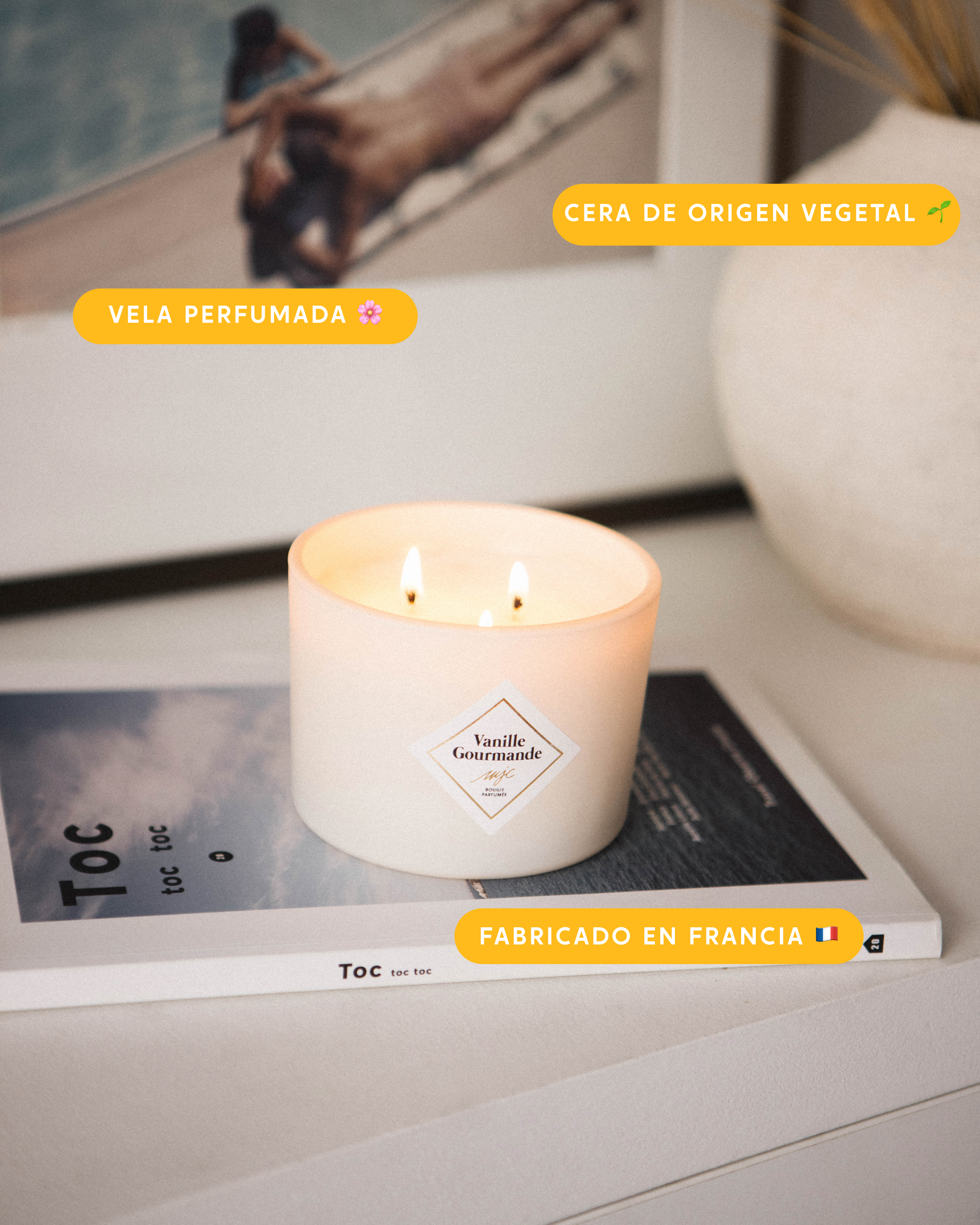 Vela grande Vainilla Gourmet