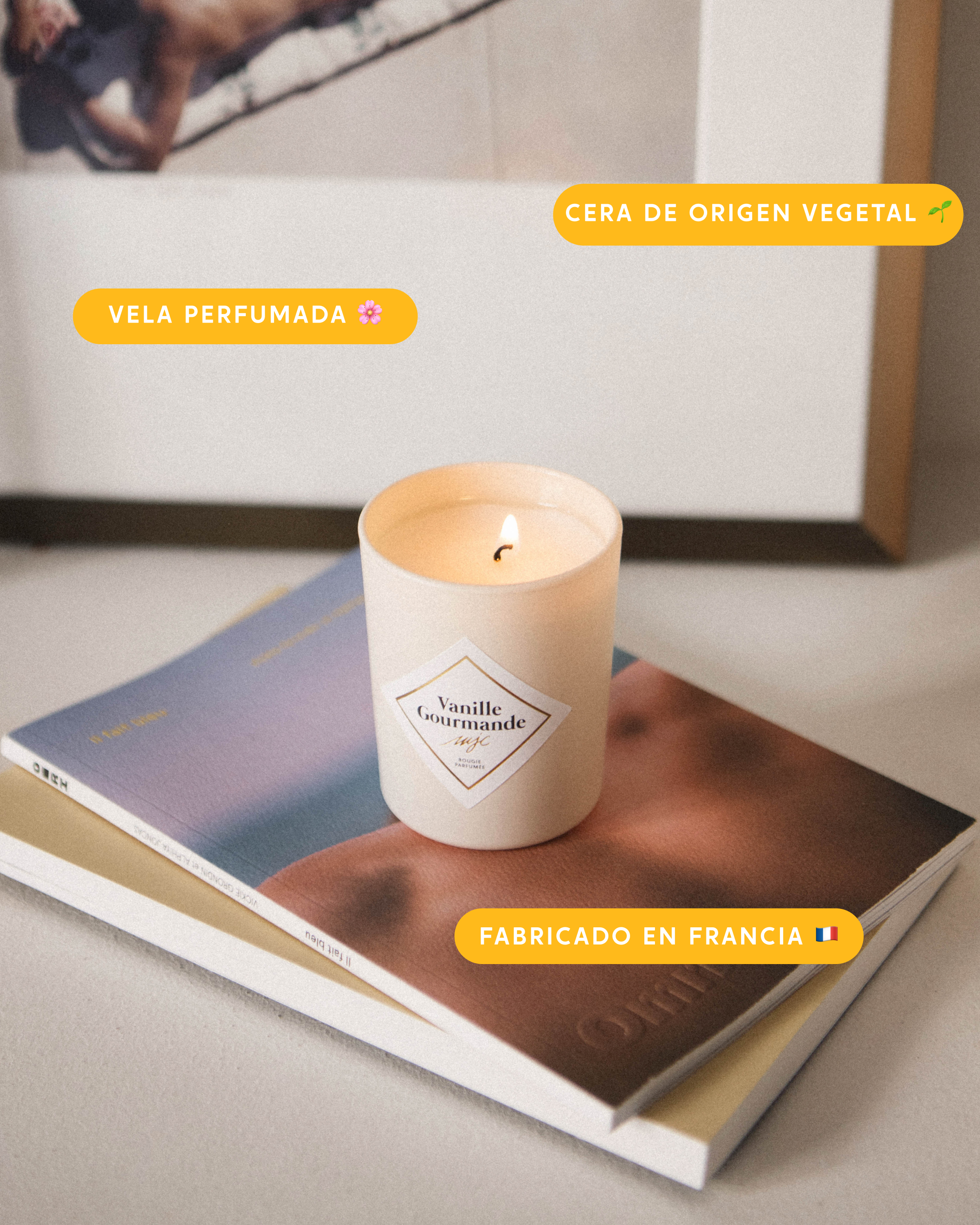 Vela pequeña Vainilla Gourmet